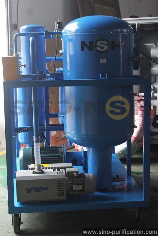 Multifunctional 53kw Degassing Dehydration Vacuum Turbine Oil Purifier