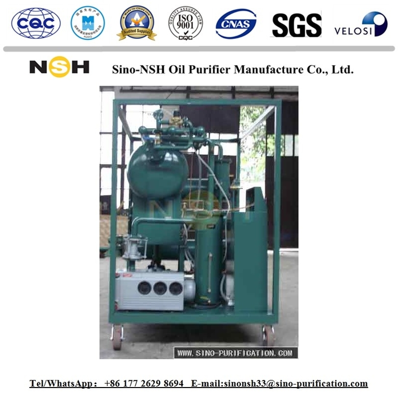 Vacuum Pufiler 600L / H Transformer Oil Filtration Machine Single Stage Filter Plant