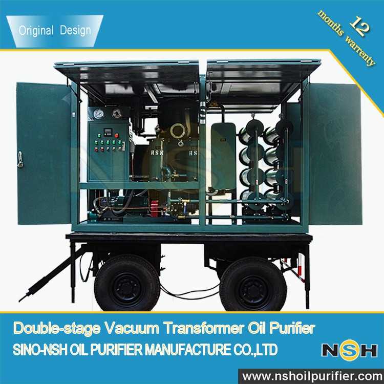 Mobile Insulating Oil Regeneration Transformer Oil Purifier Dehydration Degassing System