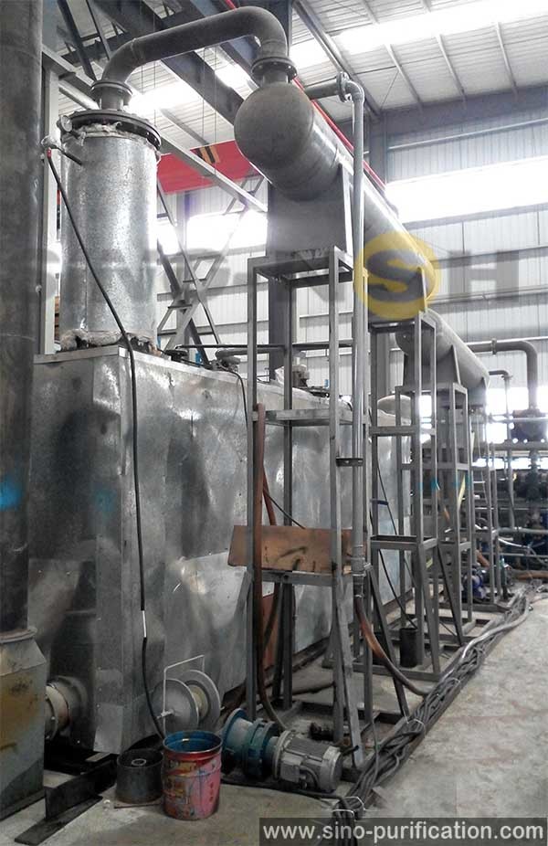 5T/D Degassing Distillated Engine Oil Purifier 16KW Oil Regeneration